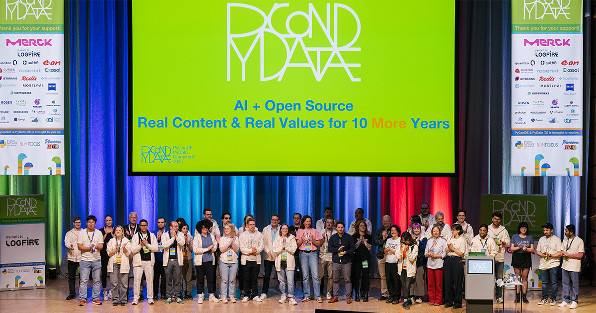 Blog image for 10+ Jahre AI, Open Source und grenzenlose Energie: Rückblick auf PyCon DE & PyData 2025